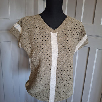 ROMA, lace jumper worked sideways