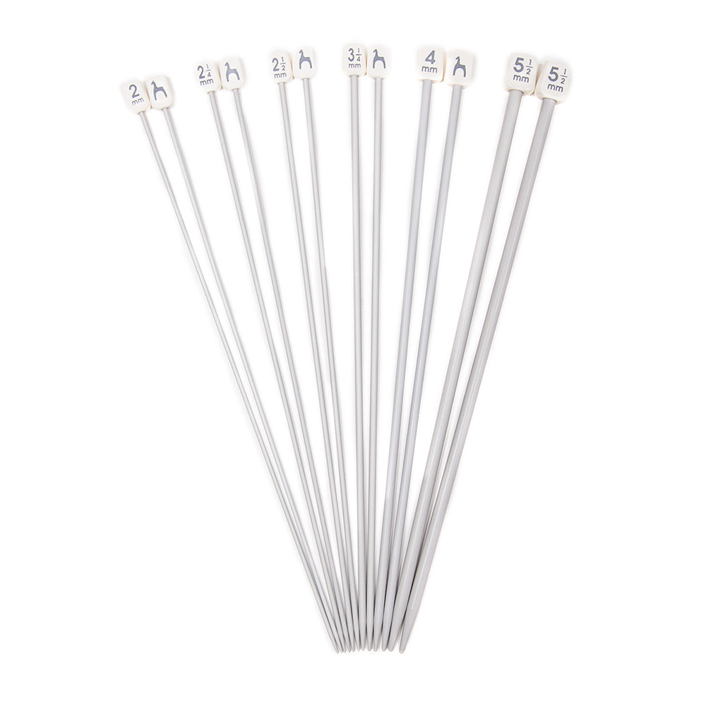 Pony Aluminium Single Point Needles 25cm
