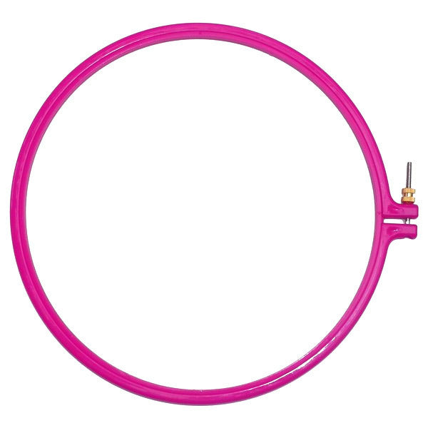 Siesta Frames 10 Inch Pink Plastic Embroidery Hoop