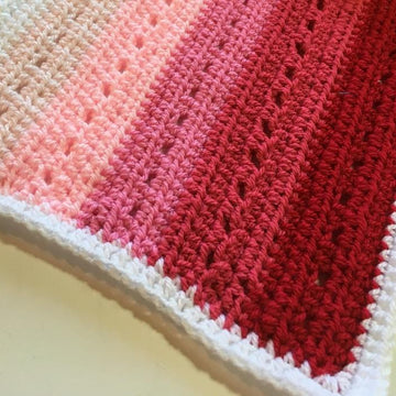 Easy Eyelet Baby Blanket