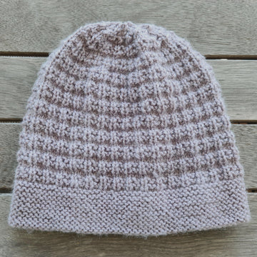 Surrey - Family textured beanie with garter brim