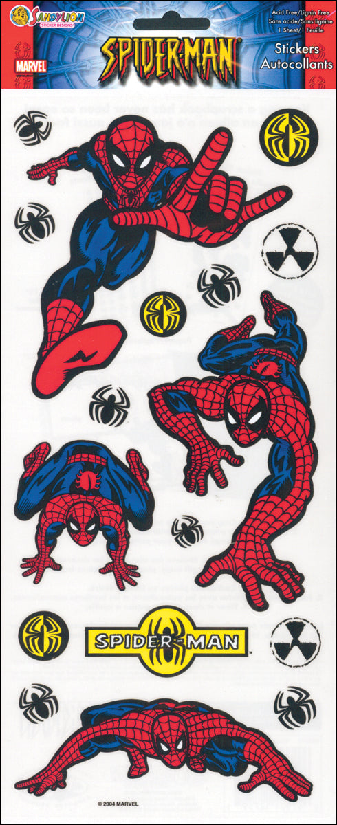Trends International SandyLion Spiderman Stickers - 17/Pkg