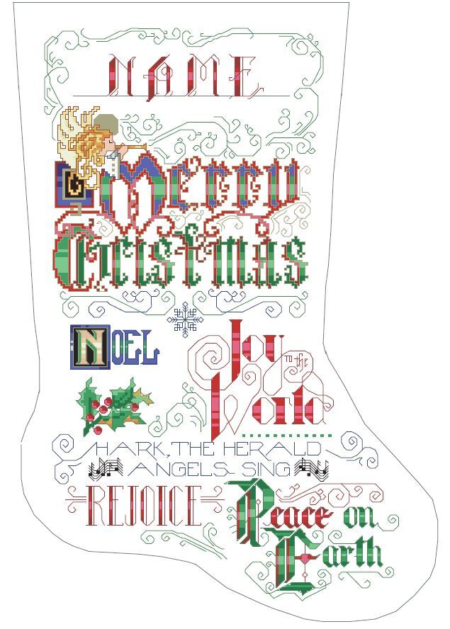 Calligraphy Stocking - PDF