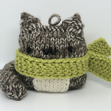 Cat Knit Christmas Ornament