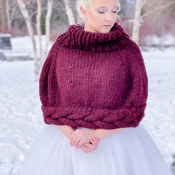 Braided Poncho Cape