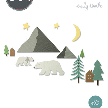 Sizzix Thinlits Dies By Emily Tootle 16/Pkg - Arctic Bear