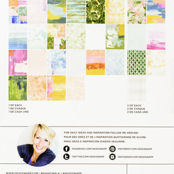 American Crafts Heidi Swapp Single-Sided Paper Pad 6"X8" 36/Pkg - Art Walk