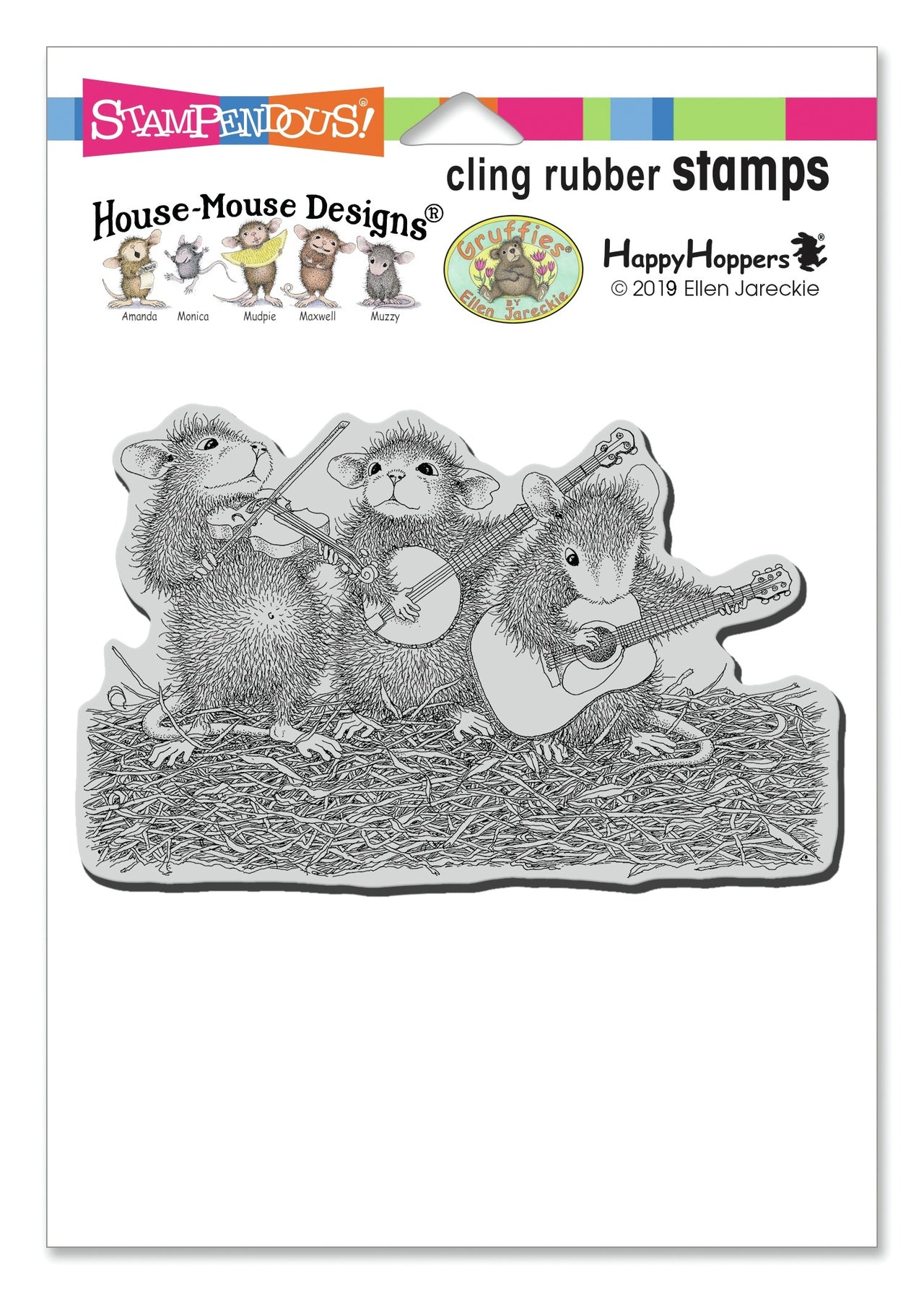Stampendous House Mouse Cling Stamp - Band Of Mice