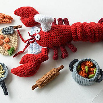 Monsieur the Lobster Chef Amigurumi Pattern