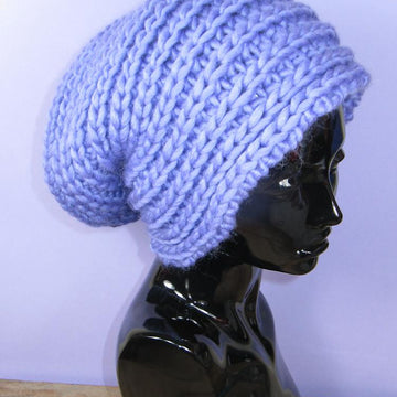 Super Chunky Side Rib Slouch Hat