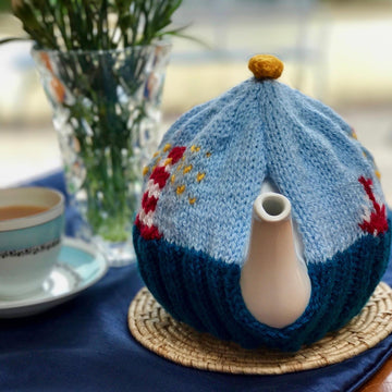 Lighthouse Tea Cosy in Patons Fab DK