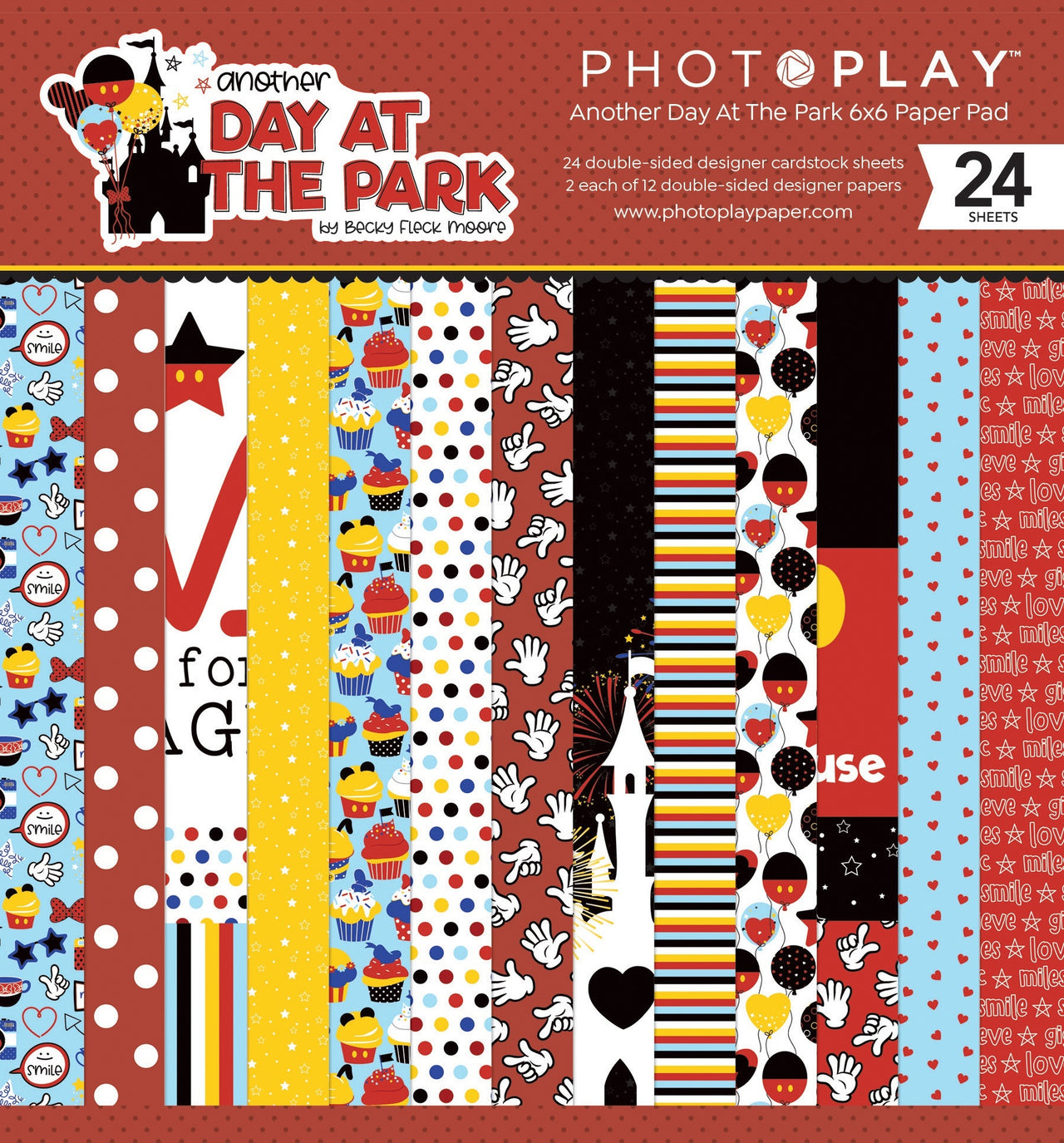 Photoplay Paper PhotoPlay Double-Sided Paper Pad 6"X6" 24/Pkg - Another Day At The Park