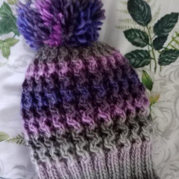 Simple Beanie Hat Chunky Yarn Straight Needles