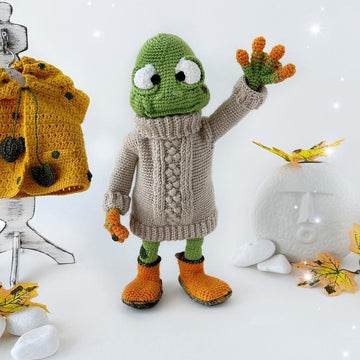Mr. Sniff (crochet frog pattern, only PDF)