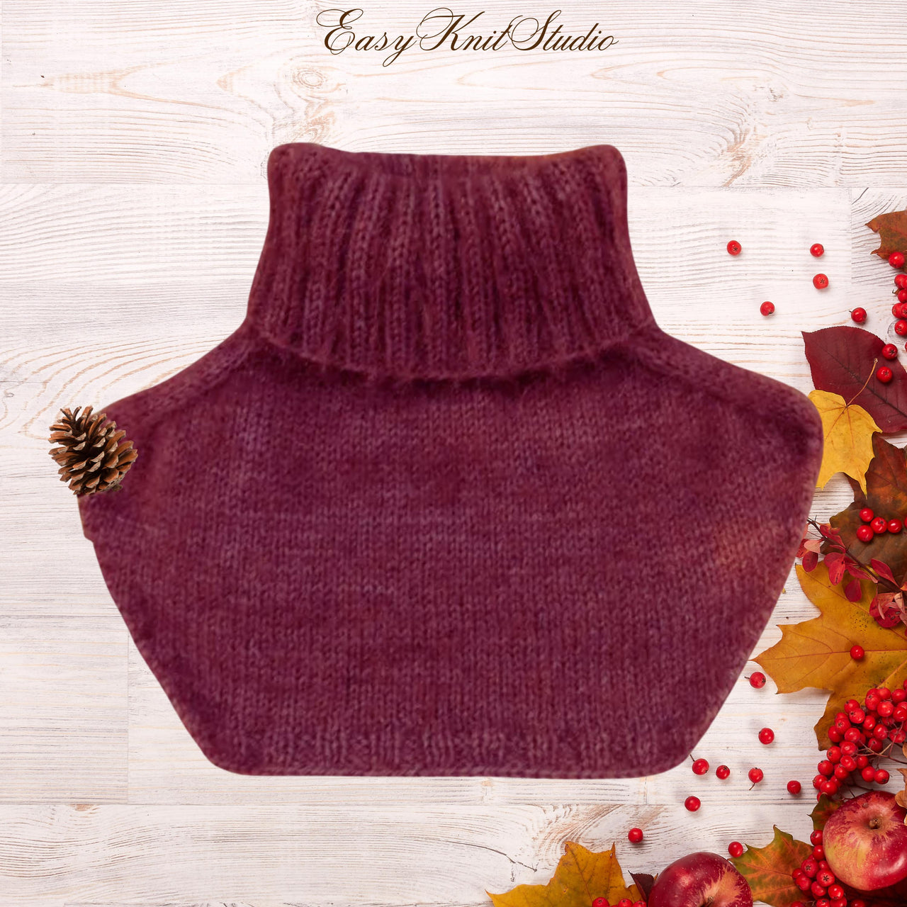 Dickey Knitting Pattern – Cozy Detachable Collar Knit PDF