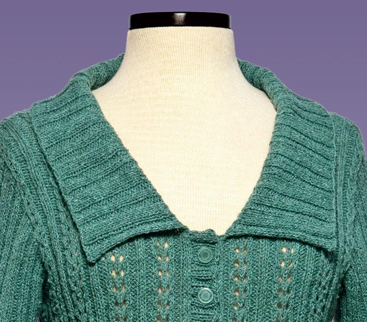 Double Eyelet Cardigan - #176