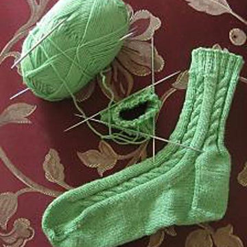 Hell's Canyon Cable Socks