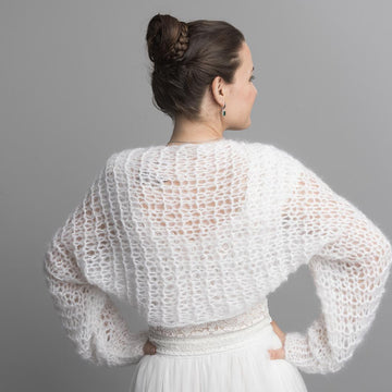 Loose bolero easy to knit