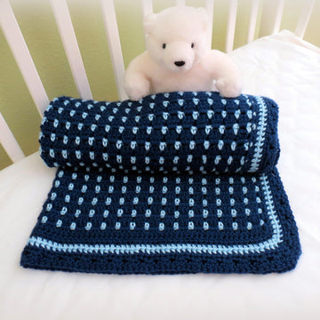 Block Stitch Baby Blanket