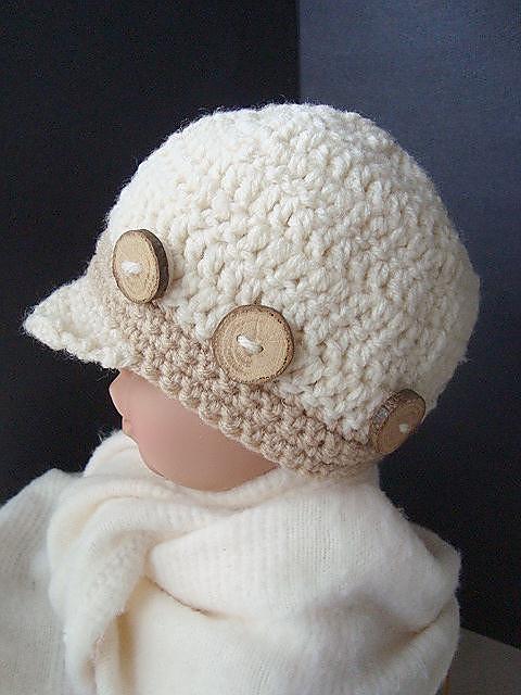 077, NEWSBOY CAP, newborn to adult sizes