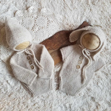 Bunny Bonnet & Spring Romper Set
