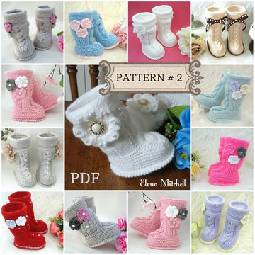 Knitting PATTERN Baby Booties Baby Girl Shoes