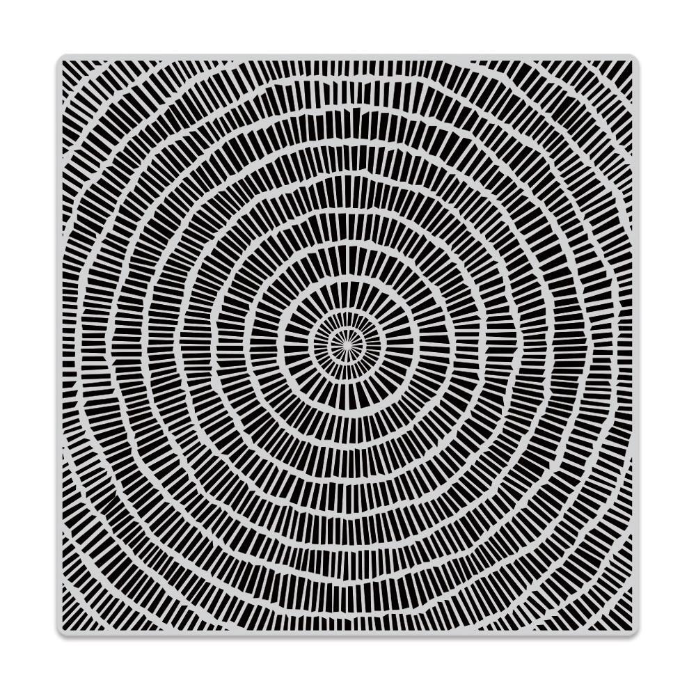 Hero Arts Cling Stamps 6"X6"-Circular Grid Bold Prints