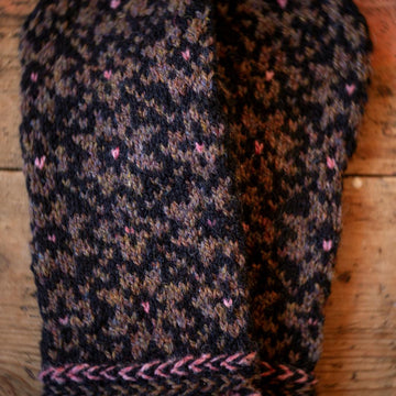 Norwegian Black Rose Mittens