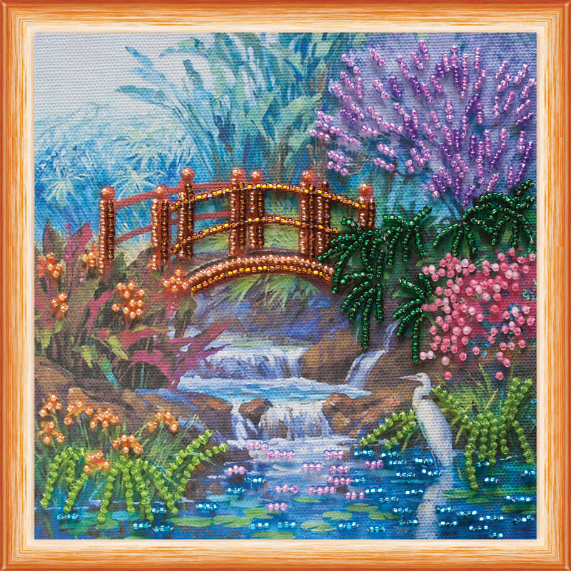 Abris Art In A Brushwood Mini Bead Printed Embroidery Kit