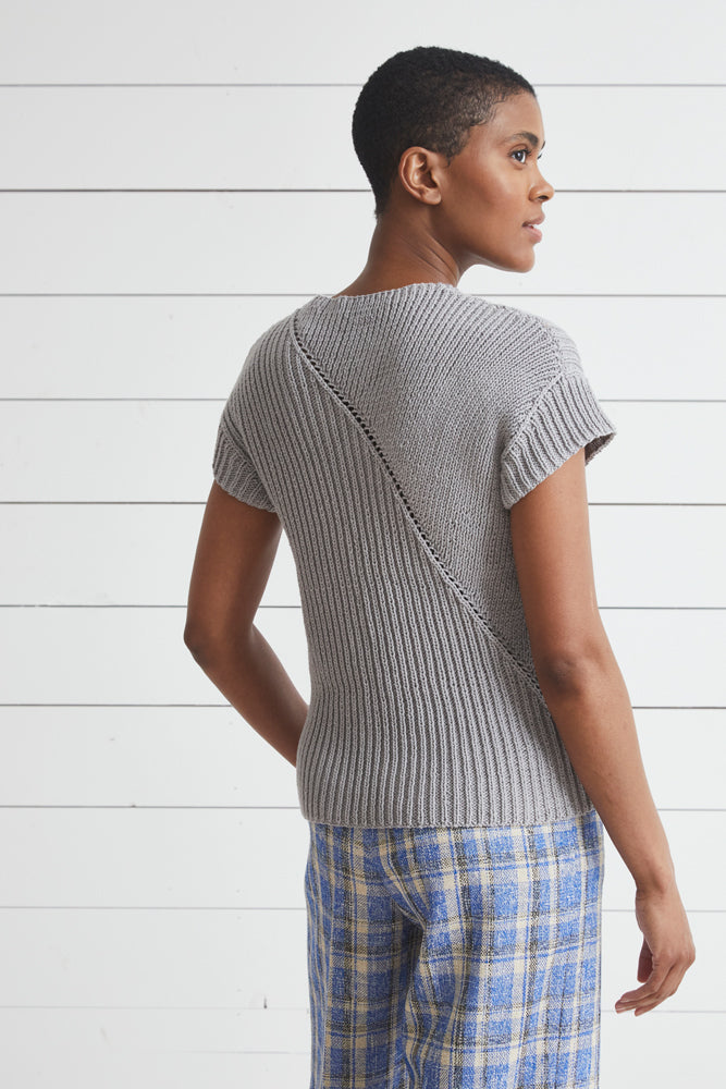 Ronni -  Top Knitting Pattern For Women in Debbie Bliss Piper by Debbie Bliss