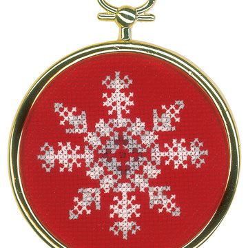 Vervaco Snowflakes (Set of 3) Cross Stitch Kit - 7cm