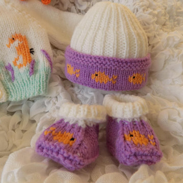 Premature Baby Sea Collection Cardi & Octopus Set
