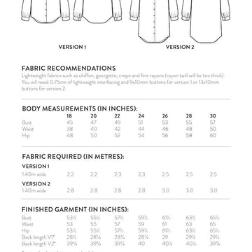 Sew Over It Zadie Blouse  - Sewing Pattern