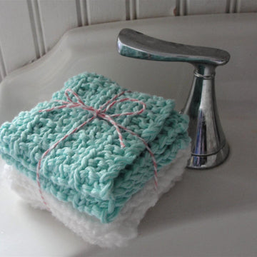 Plush Wash Cloth Dish Cloth sets