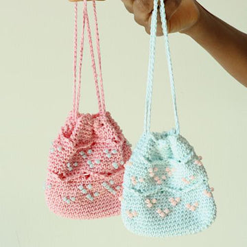Beaded Mini Drawstring Pouch