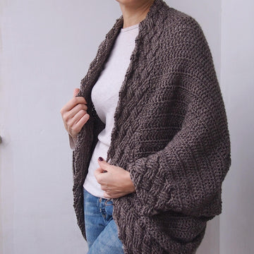 Celtic cable cocoon sweater