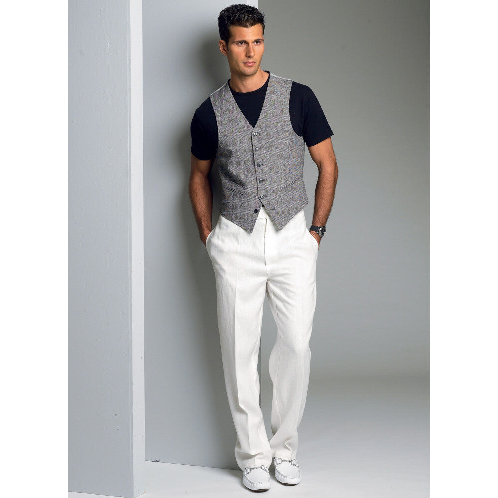Vogue Men's Vest V8987 - Sewing Pattern