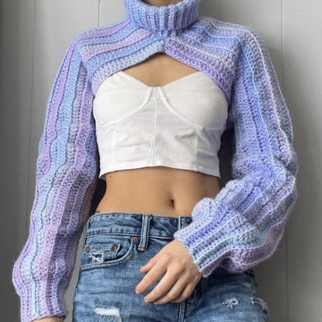 Shrug turtle neck sweater