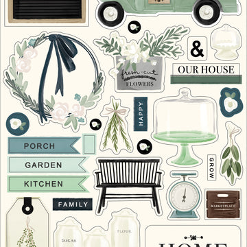 Echo Park Paper Home Again Chipboard 6"X13" - Accents