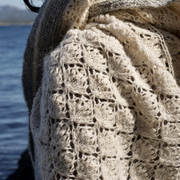 Cotton Grass shawl