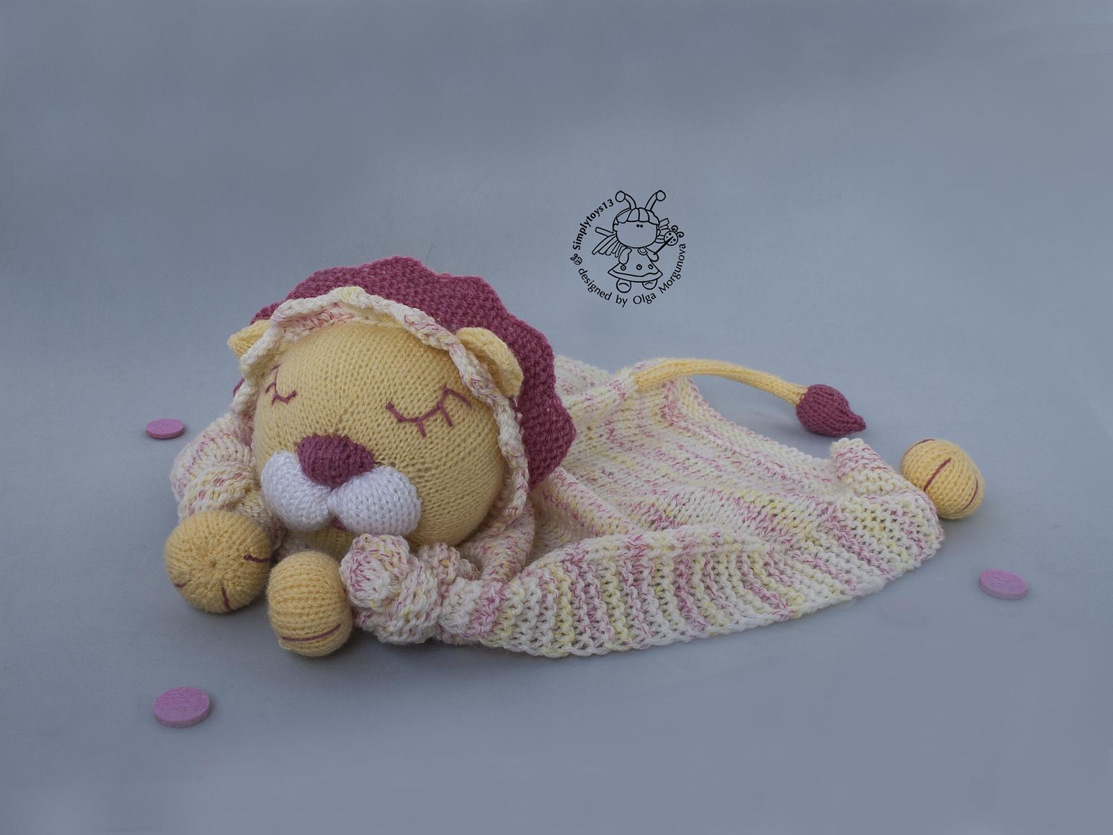 Lion Toy Baby Lace Blanket