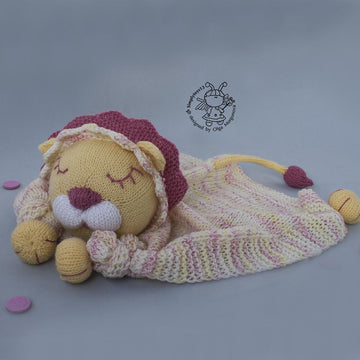 Lion Toy Baby Lace Blanket