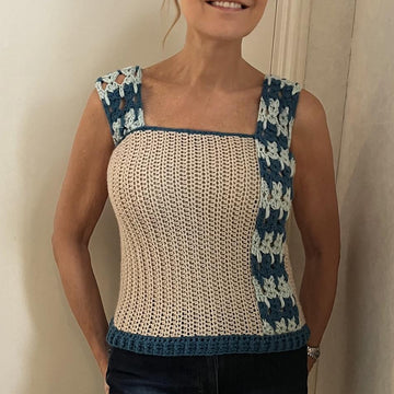 PURRRFECT CATSTITCH TOP