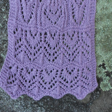 Marie's Amethyst Lace Scarf