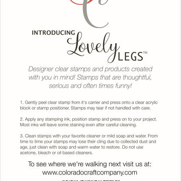 Colorado Craft Company Clear Stamps 4"X6" - Tee-Rific Dad-Lovely Legs