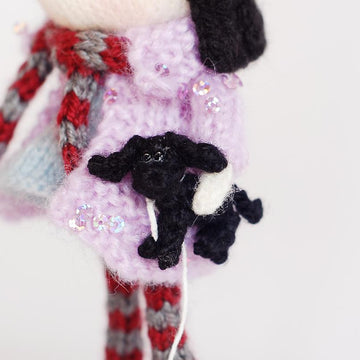 Zefirka Doll and her dog
