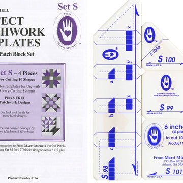 Marti Michell Set S And M Five Patch Combined Quilting Template