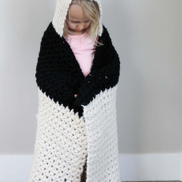 "Panda Bear Hug" Hooded Blanket