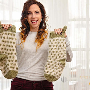 Polka Dot Stocking Crochet