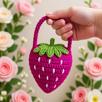 Strawberry Bag Pdf Pattern + Video Tutorial